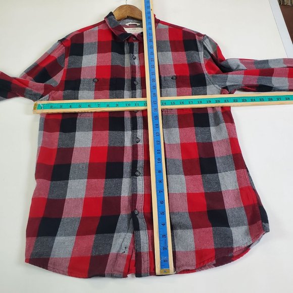Urban Pipeline Mens Multicolor Plaid Long Sleeve Button Down Shirt Sz L Flannel - Picture 9 of 10